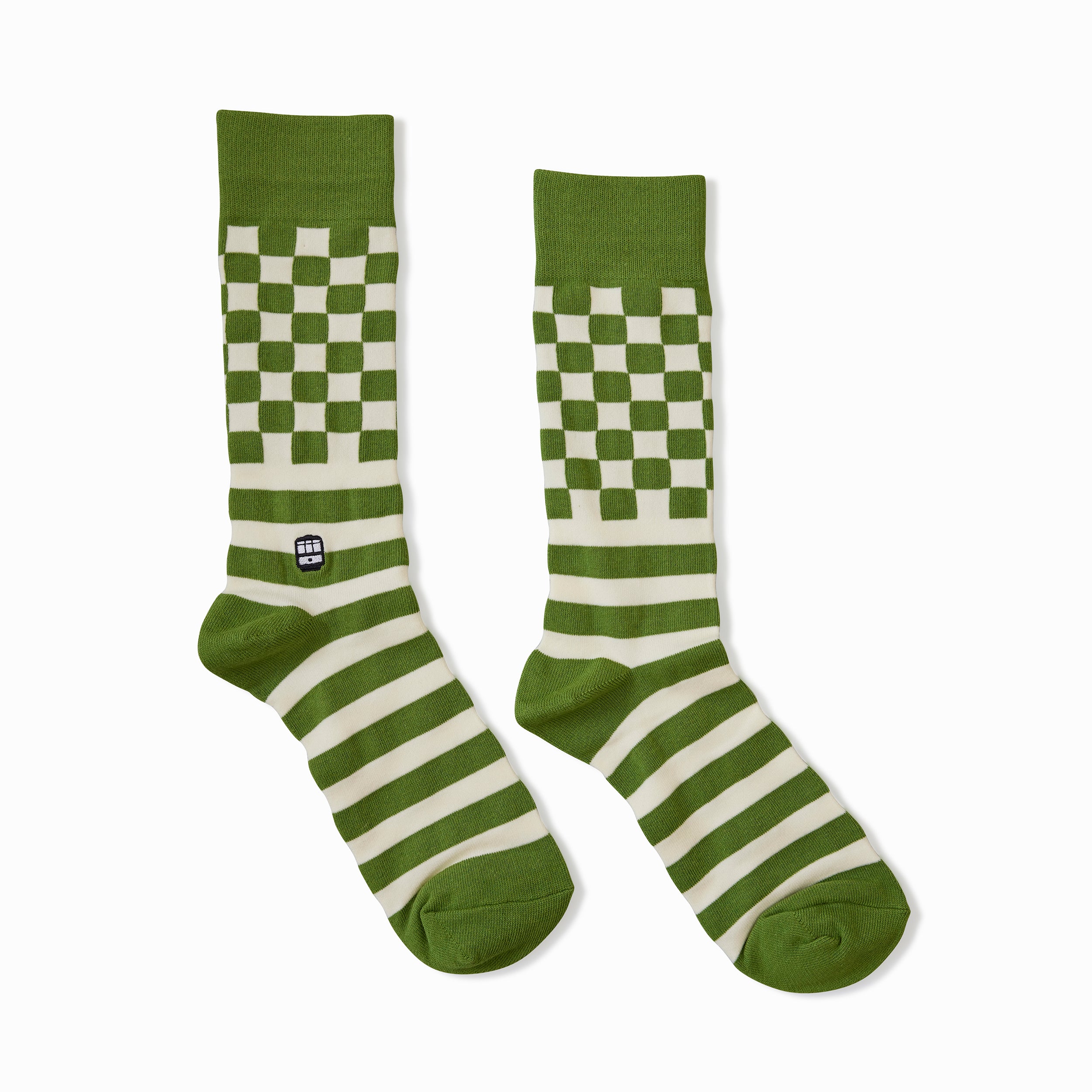 Checker Stripe Olive