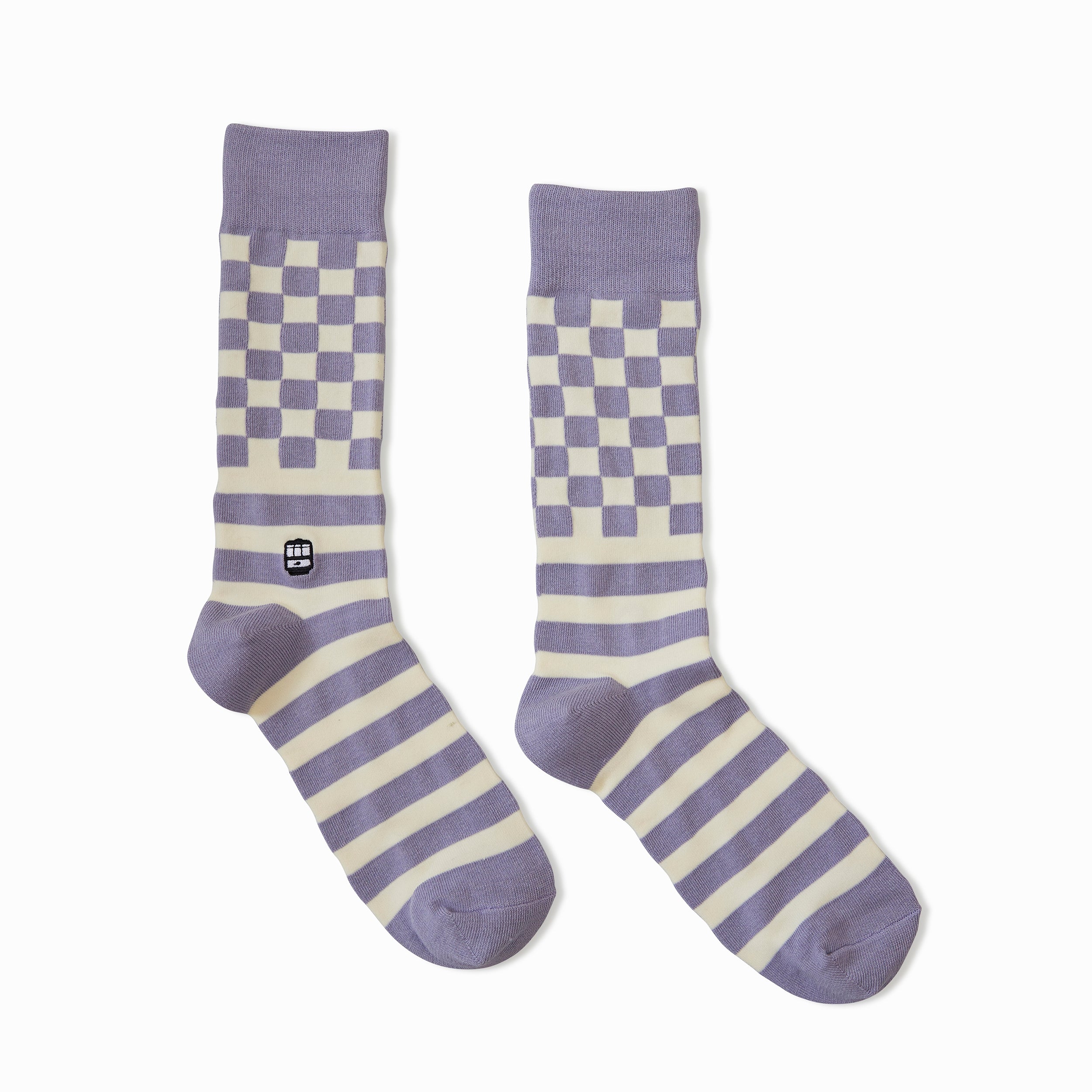 Checker Stripe Periwinkle