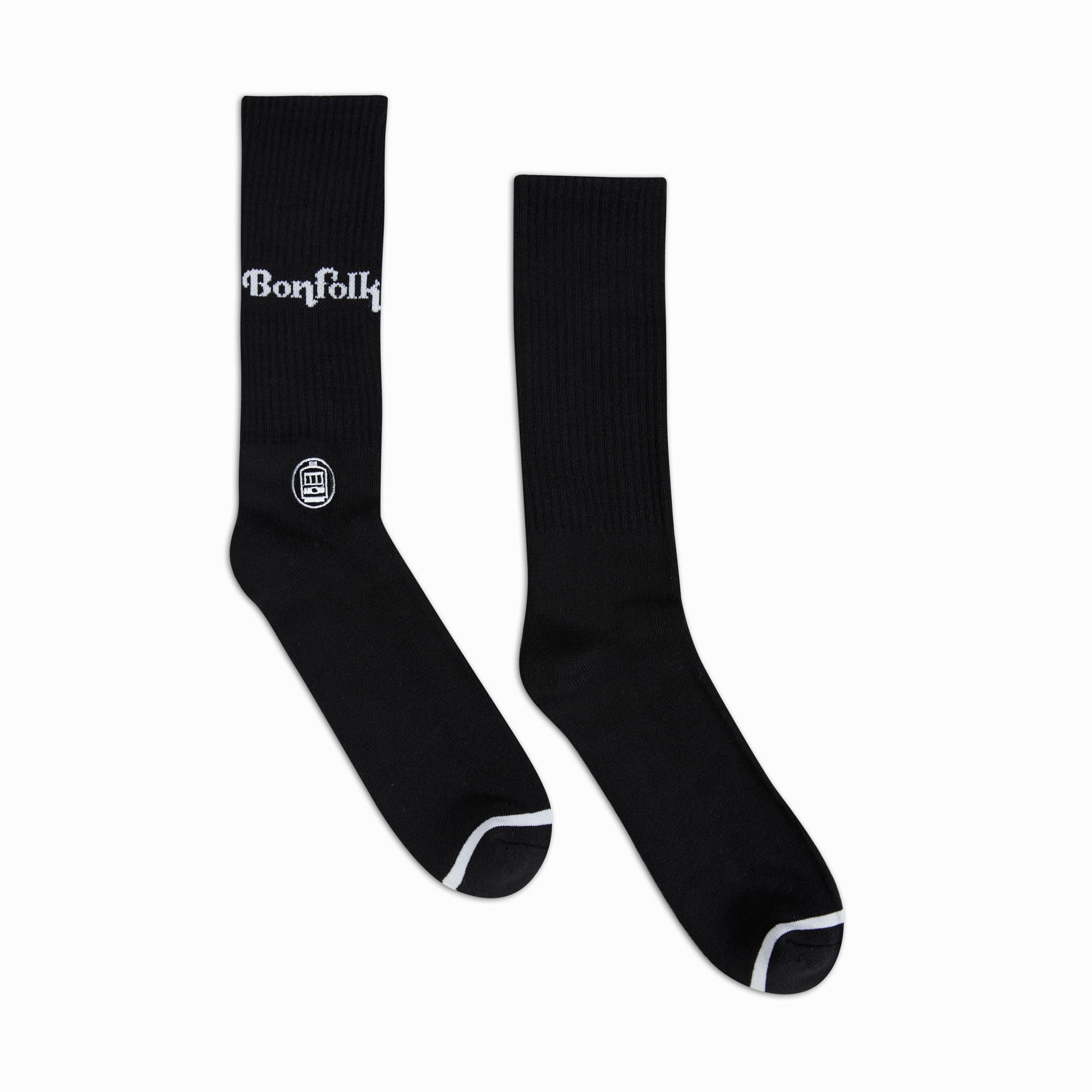 Bonfolk Black Tube Socks