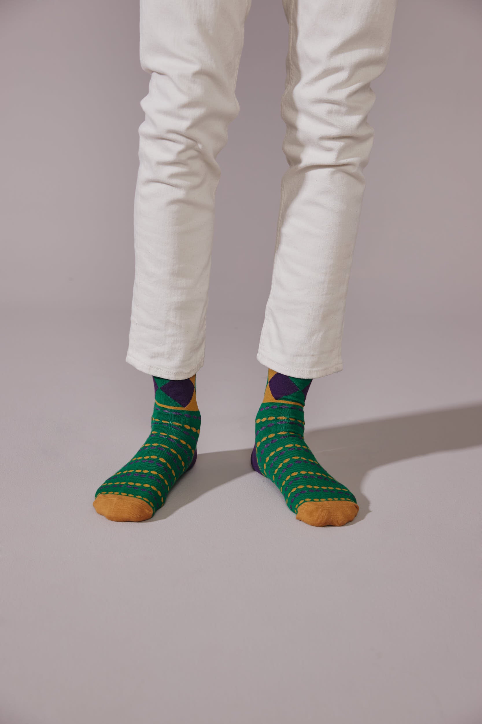 Bonfolk Mardi Gras Socks 2