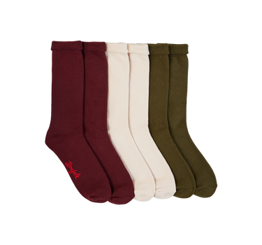 3 Pack Roll Top Slouch