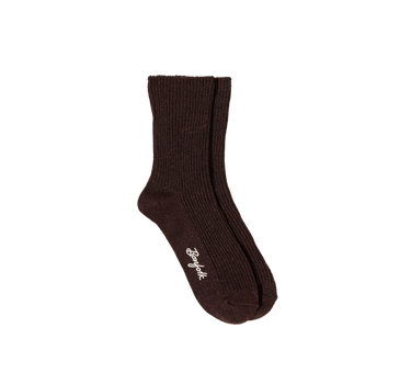 Ribbed Metallic Mid Crew Socks