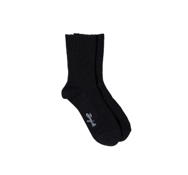Ribbed Metallic Mid Crew Socks