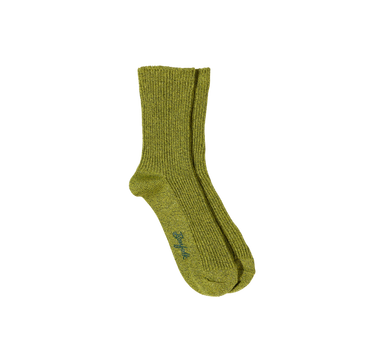 Ribbed Metallic Mid Crew Socks