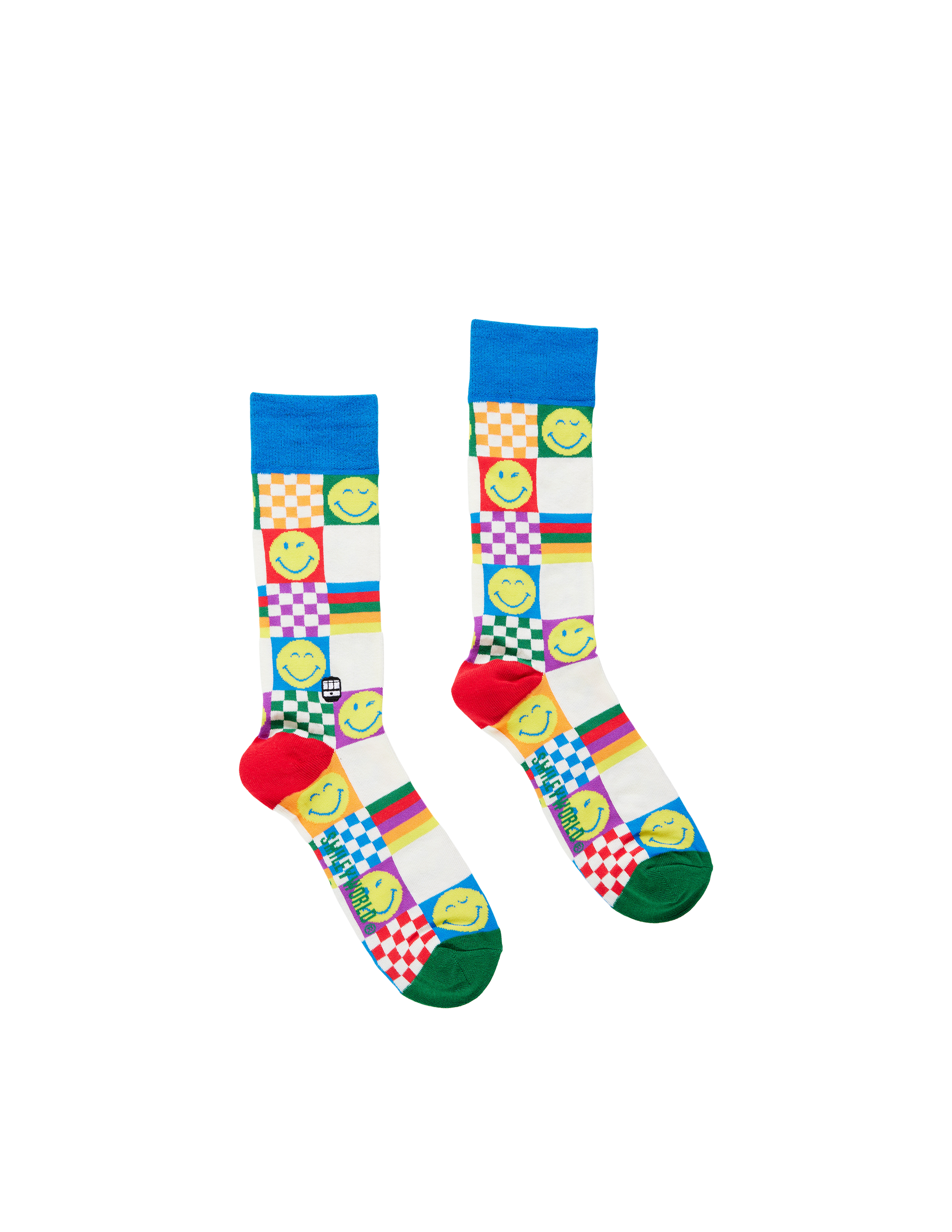 SMILEYWORLD Rainbow Checker Socks