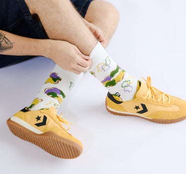 King Cake and Beads Socks