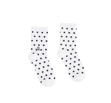 Polka Dot Mid Crew Socks