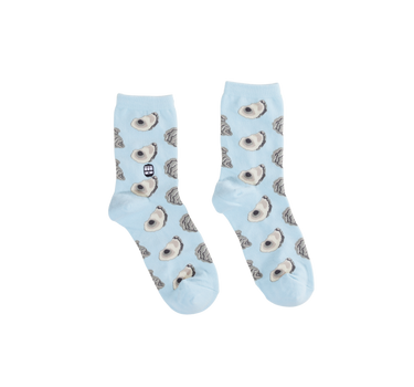 Oyster Mid Crew Socks