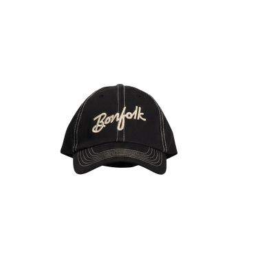 Black Stitch Embroidered Bonfolk Logo Hat - Bonfolk