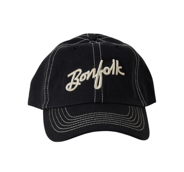 Black Stitch Logo Hat - Bonfolk