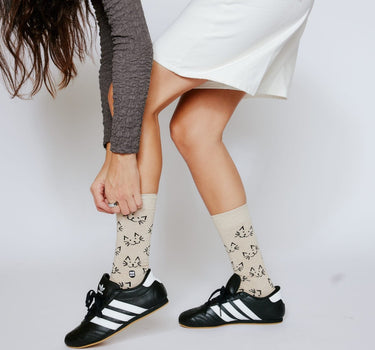Cat and Kittycat patterned premium cotton socks by Bonfolk