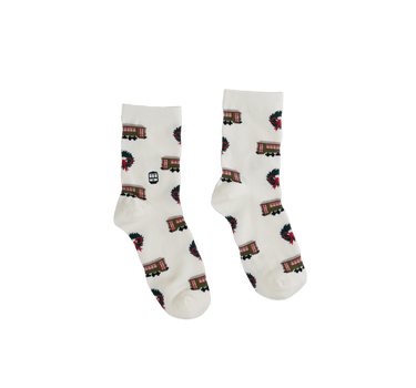 Christmas Streetcar Mid Crew Socks - Bonfolk
