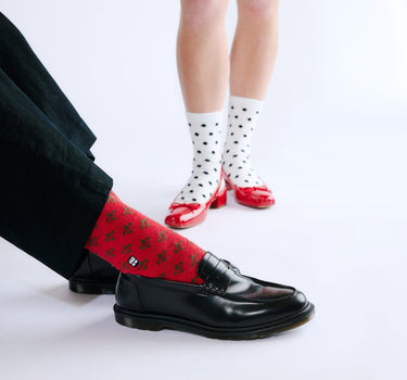 Fleur De Lis Christmas Socks - Bonfolk