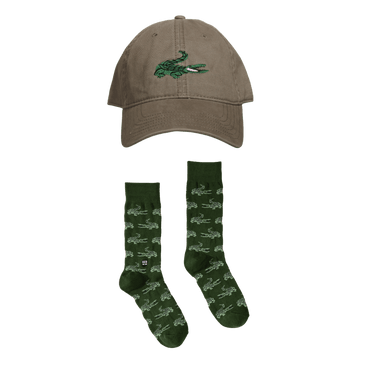 Green Gator Socks & Hat - Bonfolk
