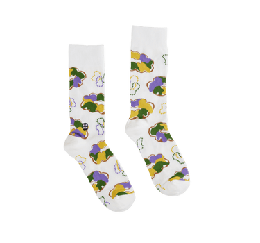 King Cake and Beads Socks - Bonfolk