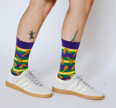 Mardi Gras Fried Chicken Socks - Bonfolk