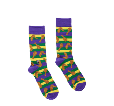 Mardi Gras Fried Chicken Socks - Bonfolk