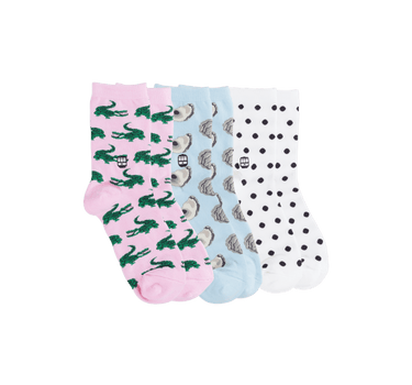 Pattern Mid Crew Socks Pack - Bonfolk