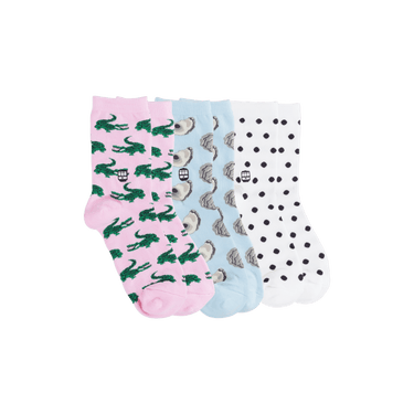 Pattern Mid Crew Socks Pack - Bonfolk