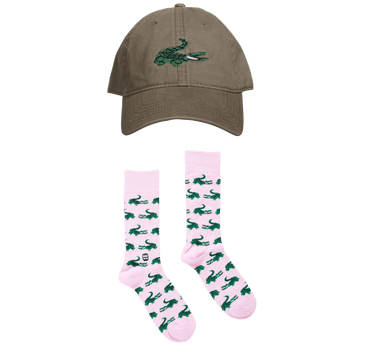 Pink Gator Socks & Hat - Bonfolk