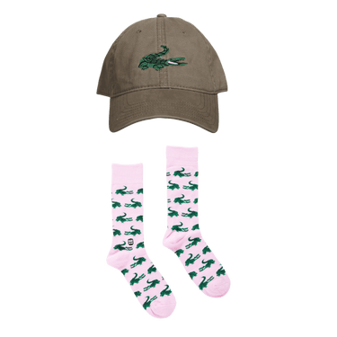 Pink Gator Socks & Hat - Bonfolk