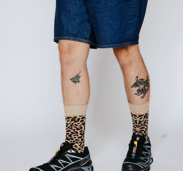 Polka Dot & Leopard 2 Pack Socks - Bonfolk