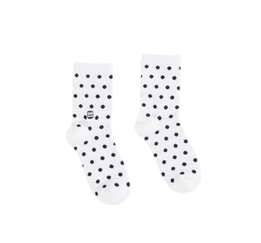 Polka Dot Mid Crew Socks - Bonfolk