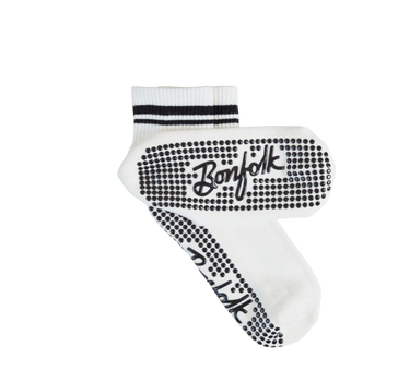 Retro Stripe Quarter Grip Socks - Bonfolk