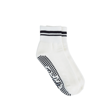 Retro Stripe Quarter Grip Socks - Bonfolk