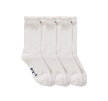 Roll Top Slouch Socks 3 Pack - Cream - Bonfolk