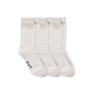 Roll Top Slouch Socks 3 Pack - Cream - Bonfolk