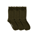 Roll Top Slouch Socks 3 Pack - Forest Green - Bonfolk