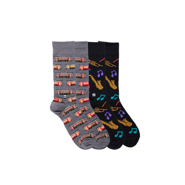 Streetcar & Jazz socks 2 Pack - Bonfolk