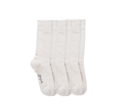 Trouser Socks 3 Pack - Cream - Bonfolk