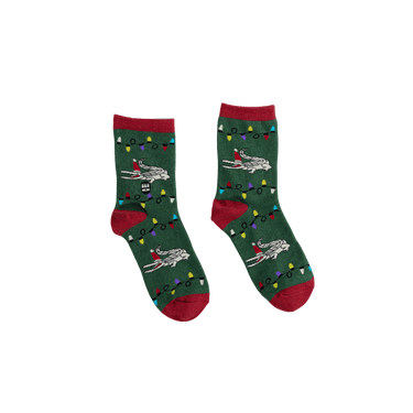 Xmas Gator Mid Crew Socks - Bonfolk