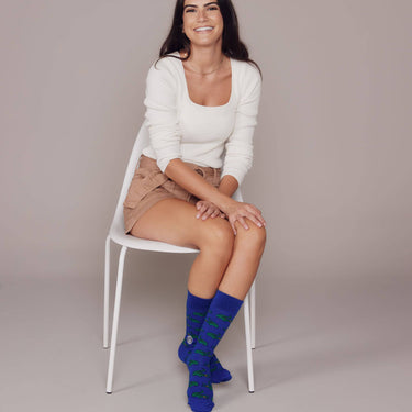 Bonfolk Gator Blue Socks