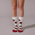 Bonfolk Poinsettia Socks 3
